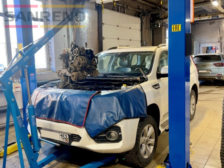Снятие двигателя Haval в Санрено